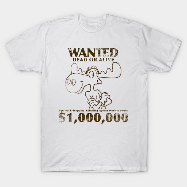 Bullwinkle Wanted Wild West T-Shirt by LuisP96